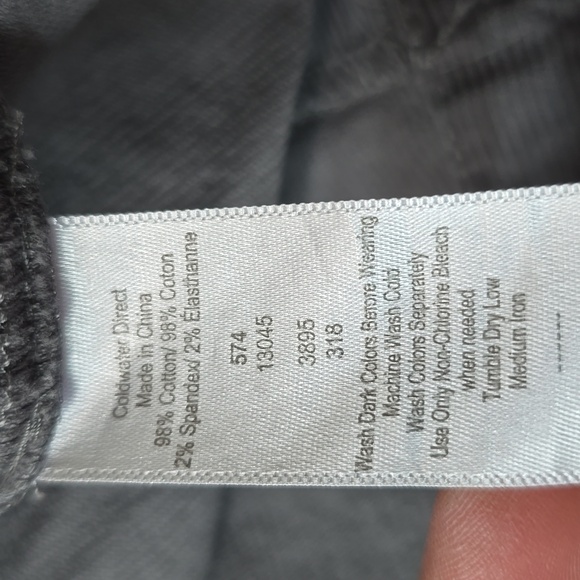 Women's Coldwater Creek Charcoal Corduroy Long Pencil Skirt w/pockets! sz 12 - Picture 3 of 5